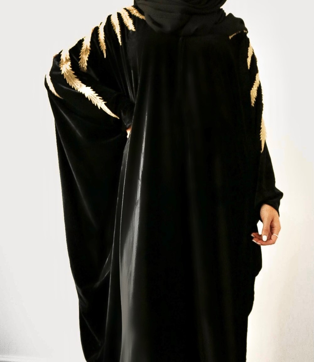 Black Velvet Abaya