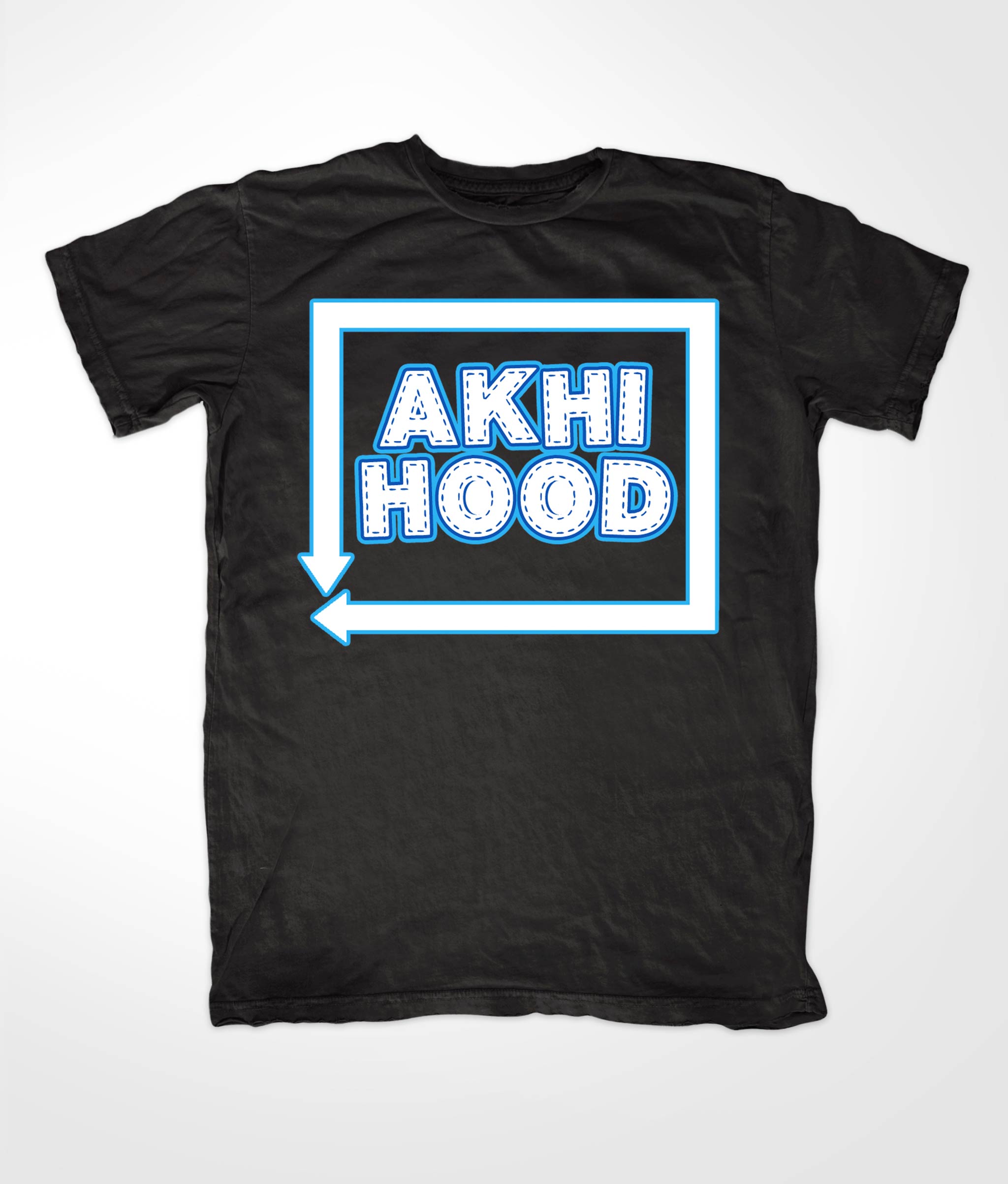 Akhi Hood Black T-shirt