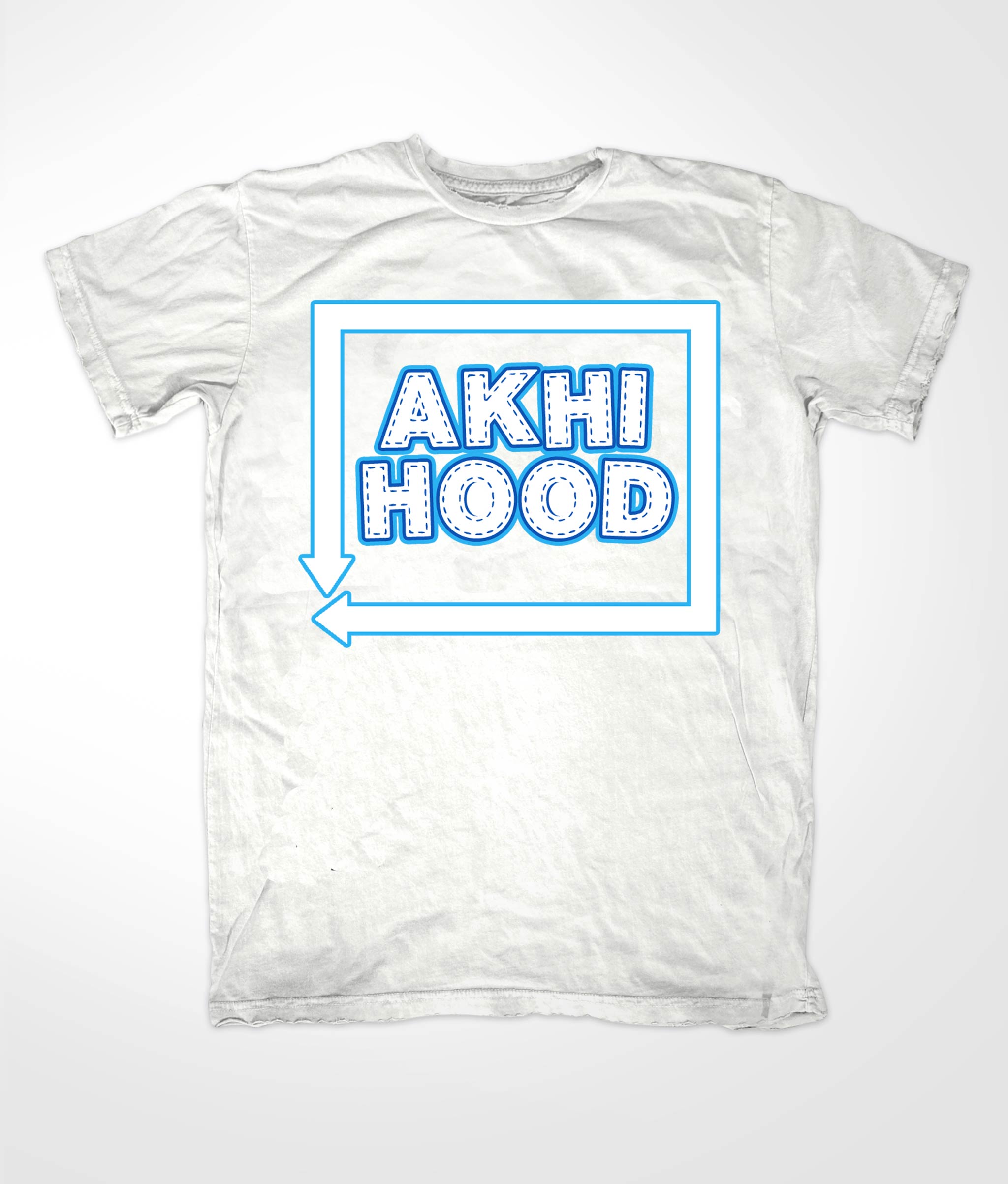 Akhi Hood White T Shirt
