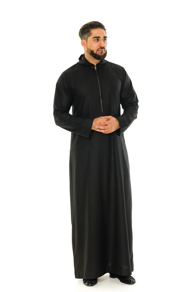 Black Hooded thobe