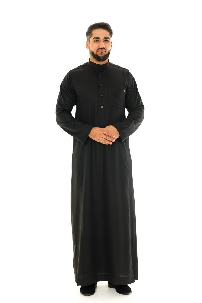 Black Saudi Collar Jubbah