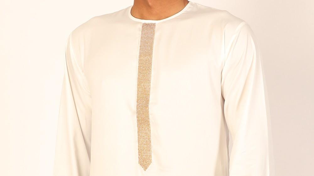 bling diamante thobe for men