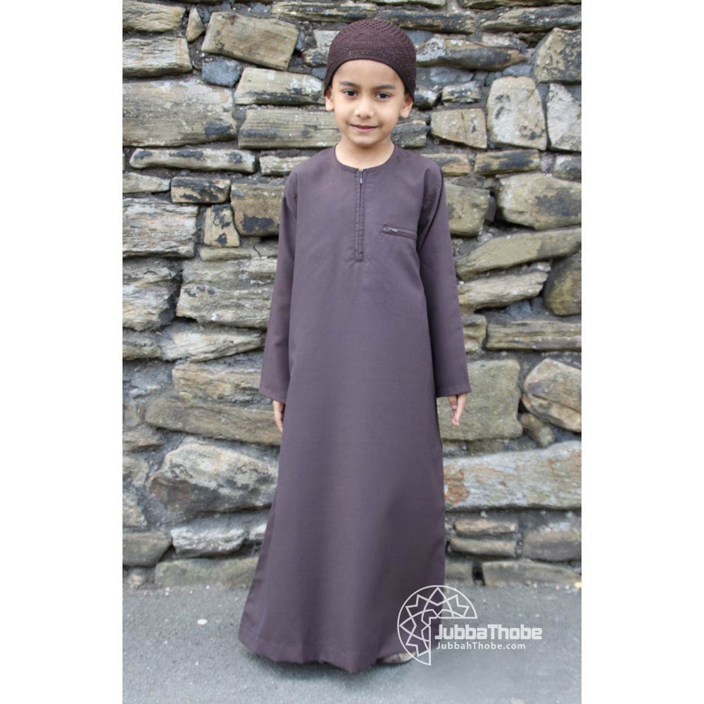Brown Omani Children Jubba