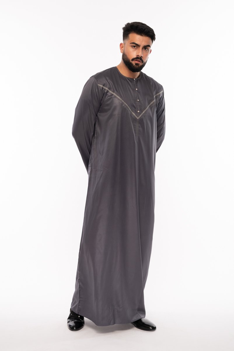 charcoal soft omani jubba