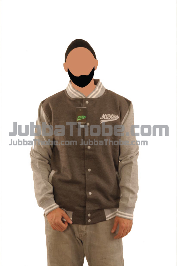 Dark Grey Fashion Muslim Baseball Jacket