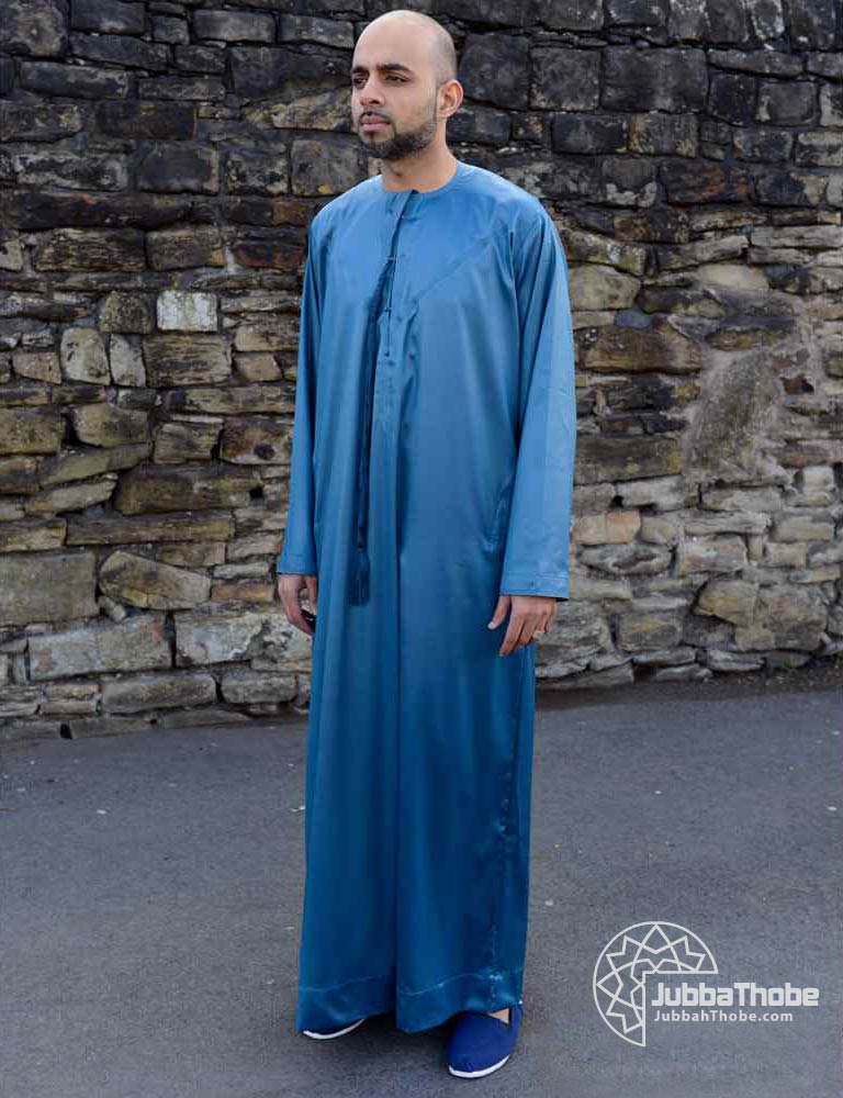Emirat Blue Omani Muslim Jubbah