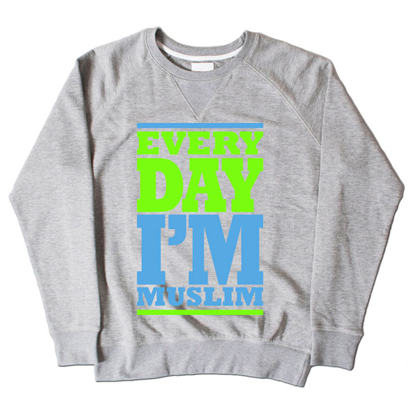 Every Day Im Muslim Grey Sweatshirt