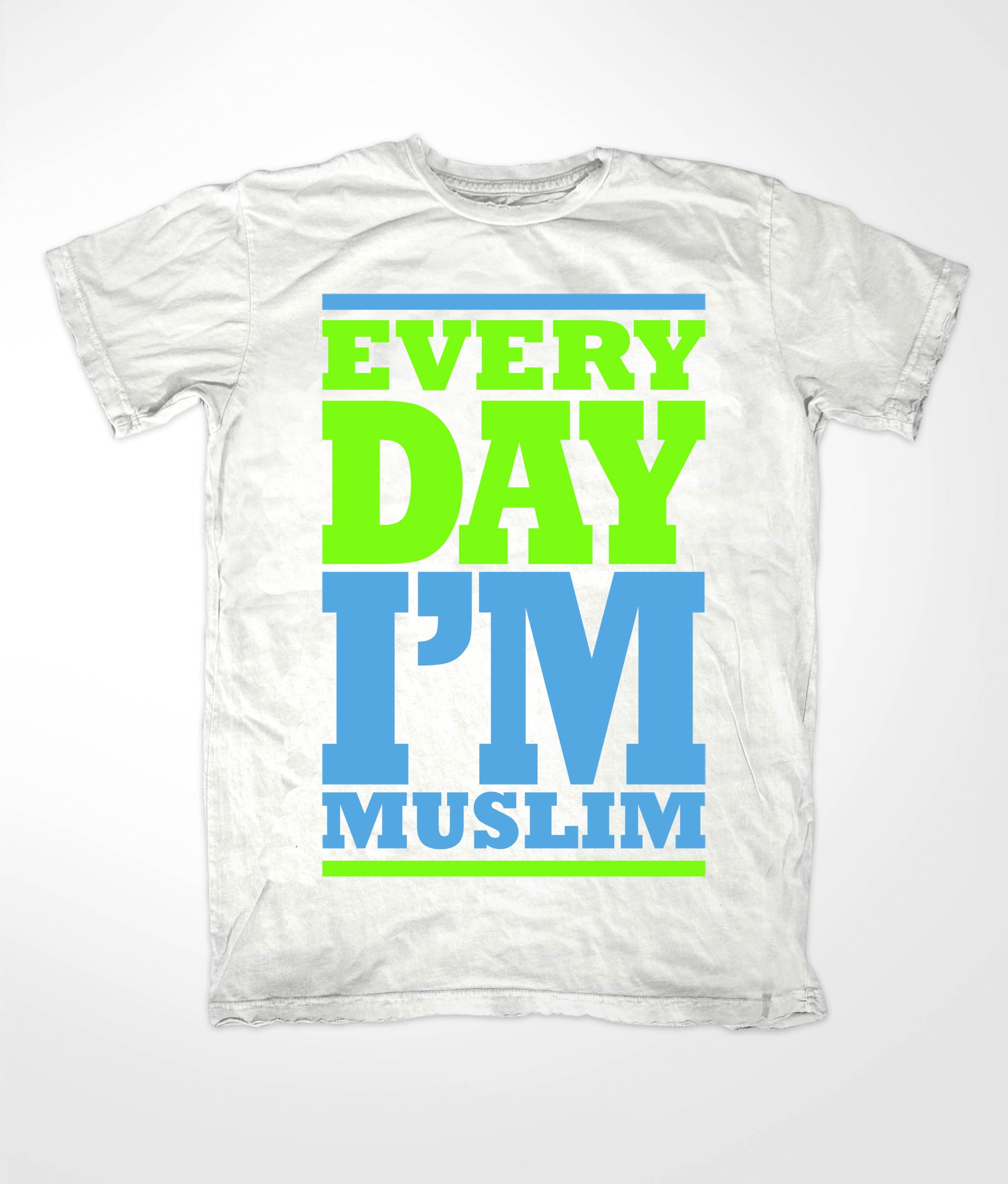 Every Day Im Muslim White Tees