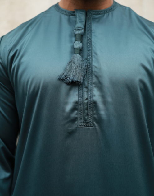 Forest Green jubba With Tussle