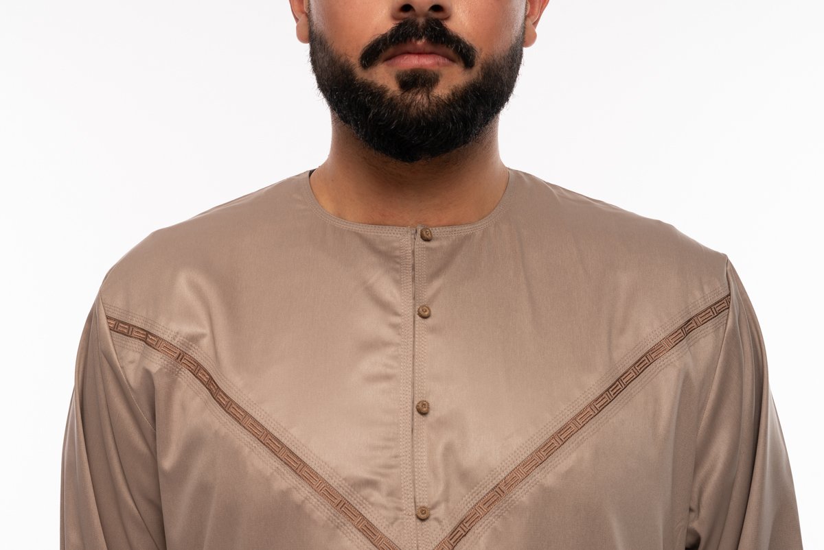 gold omani islamic clothing for men