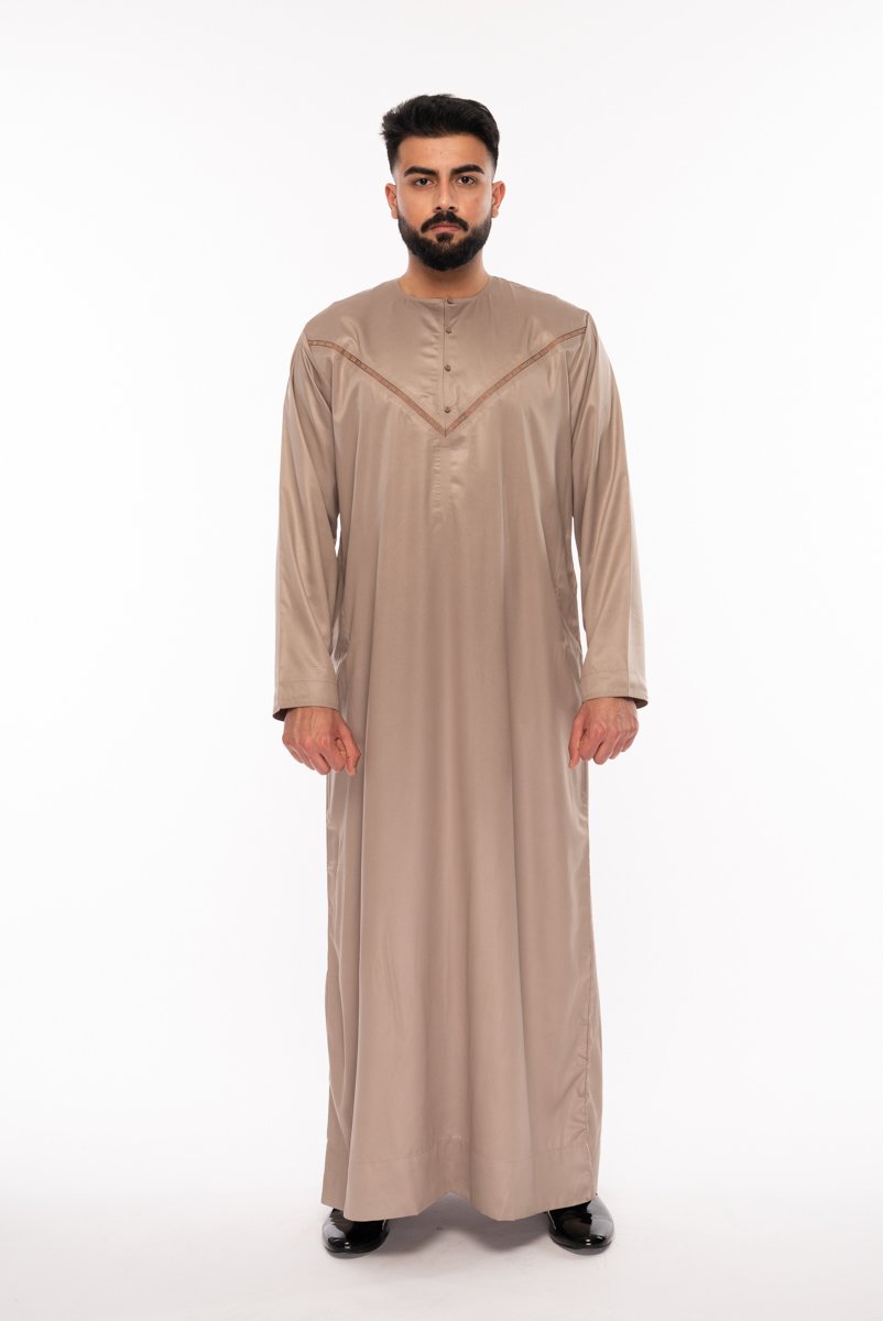 Gold Omani Mens Jubbah