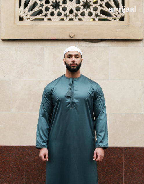 Green thobe With Tussle