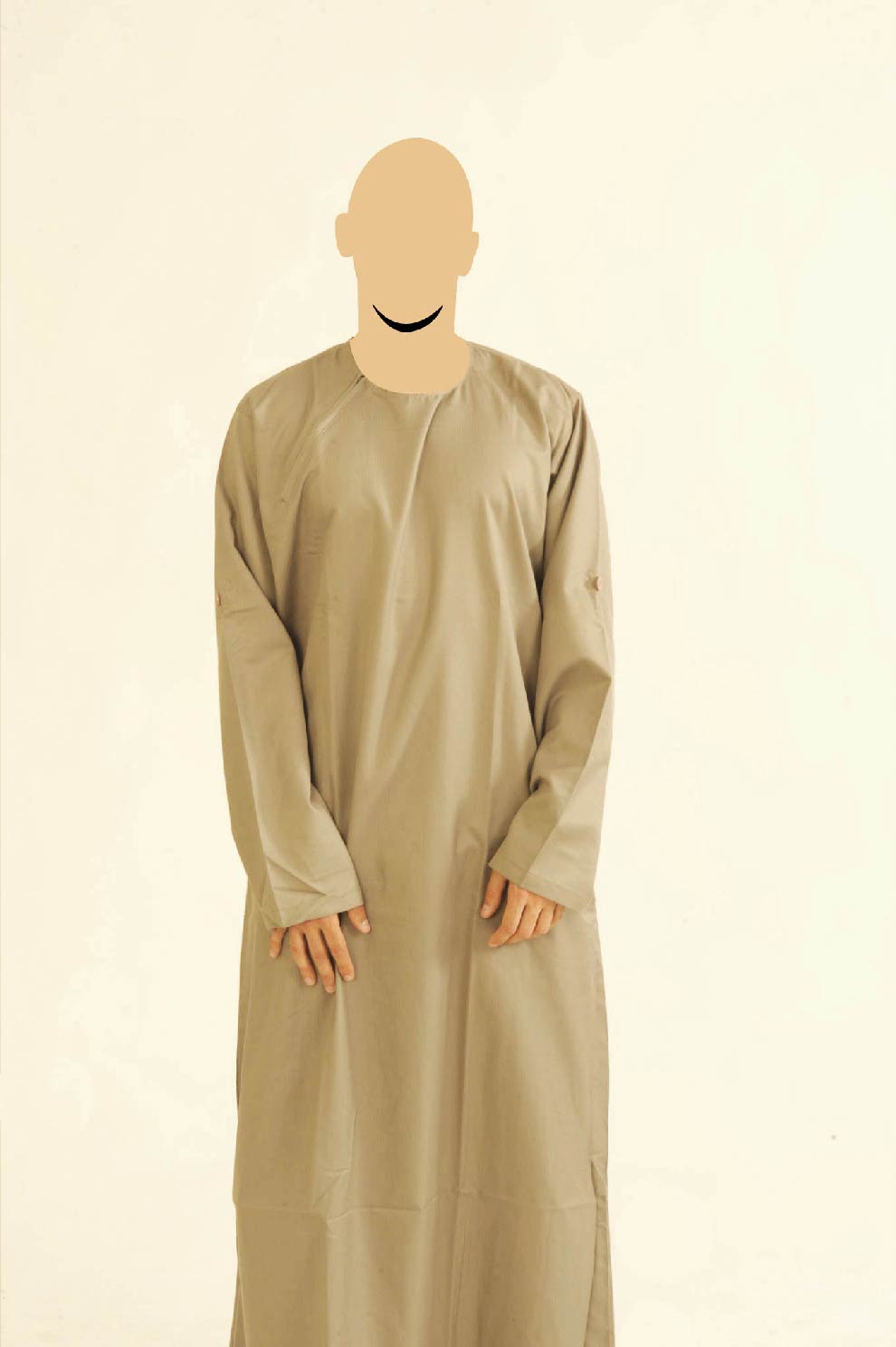 Khaki Ibiza Side Zip Jubba