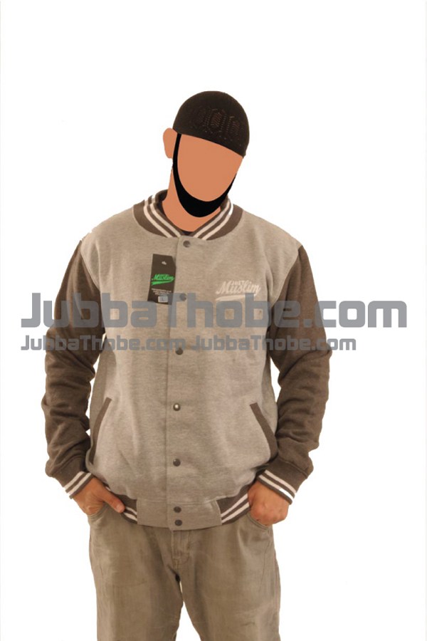 Light Grey Fashion Muslim Baseball Jacket