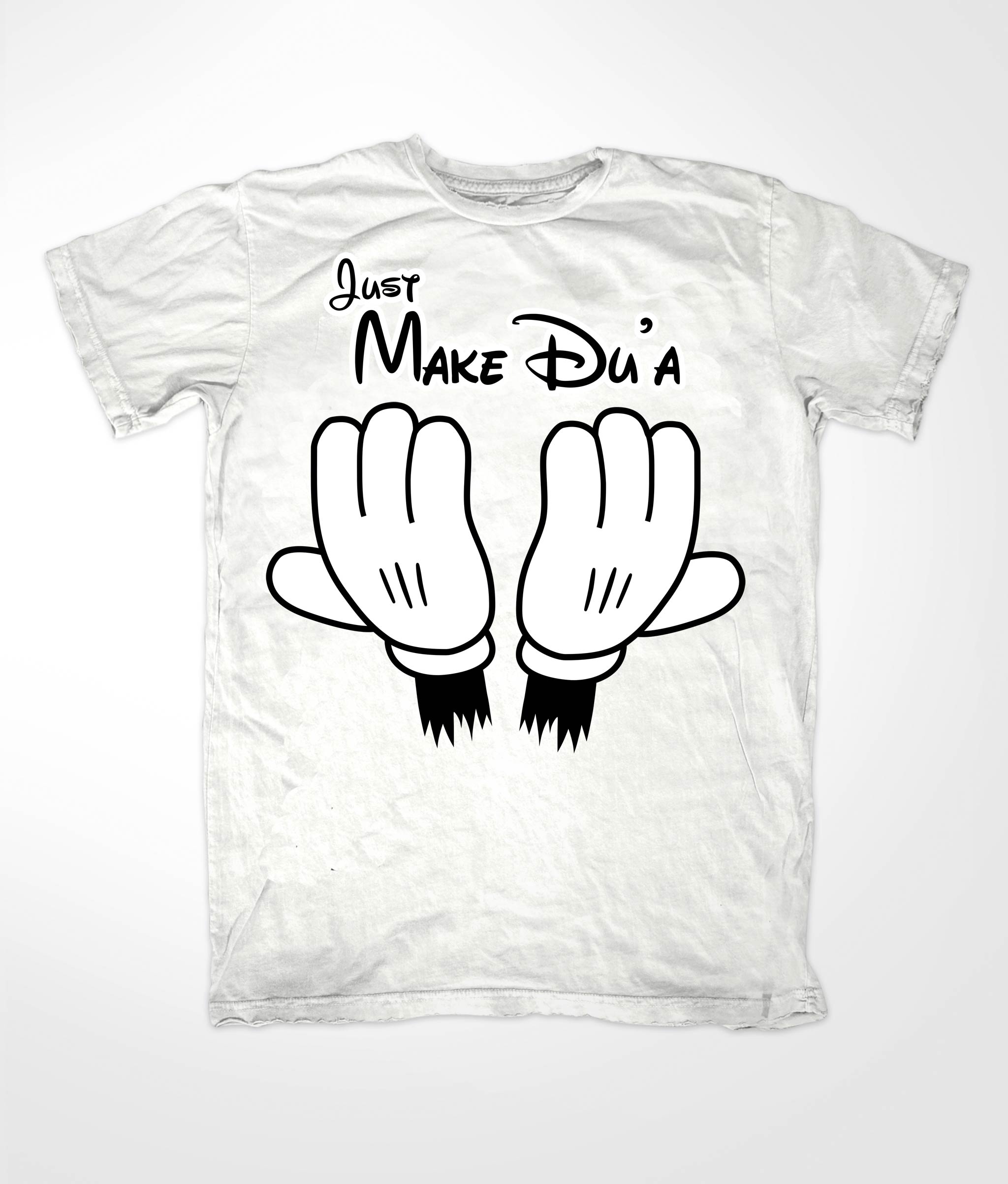 Make Dua White Muslim T-shirt