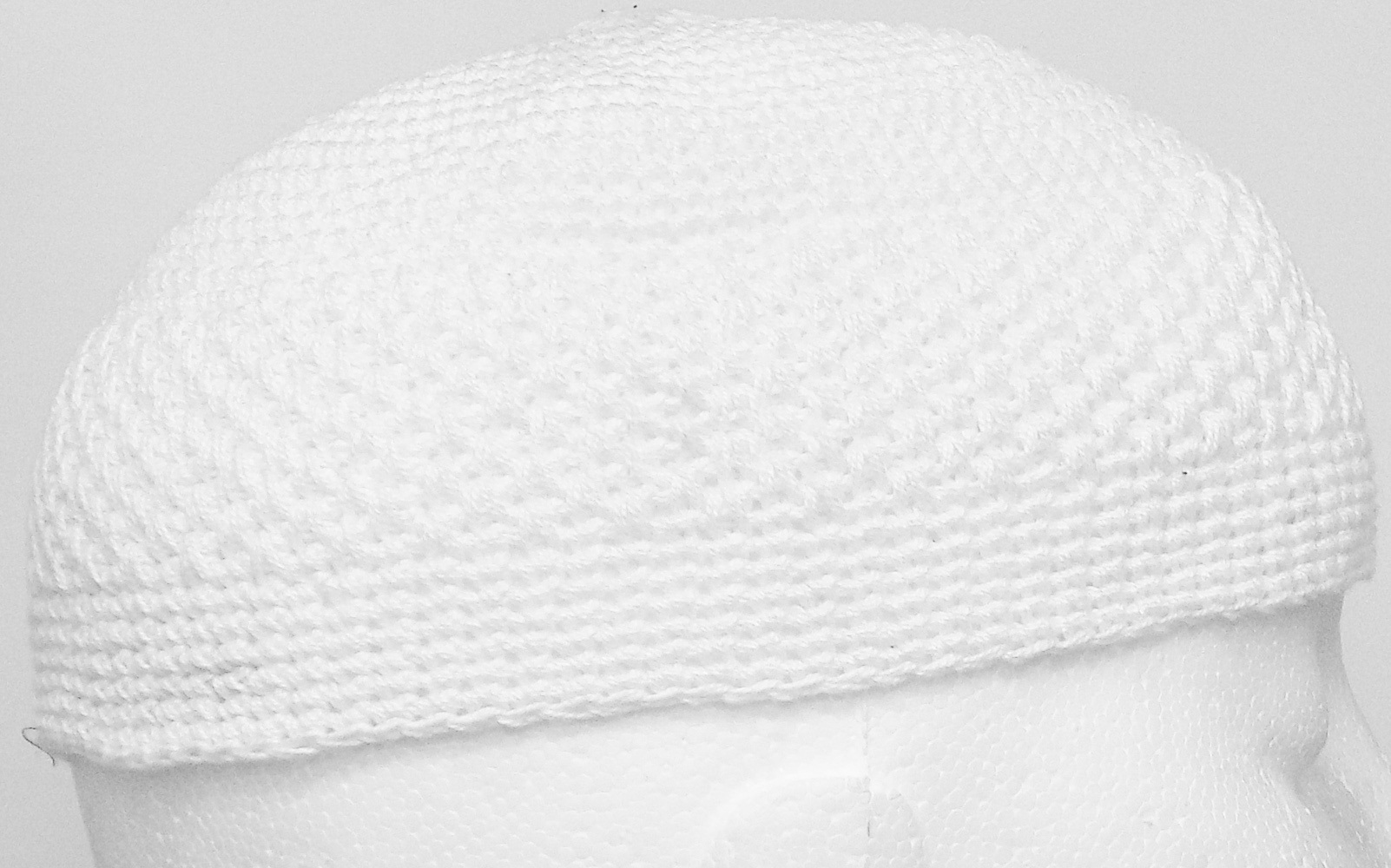 White Knitted Prayer Hat