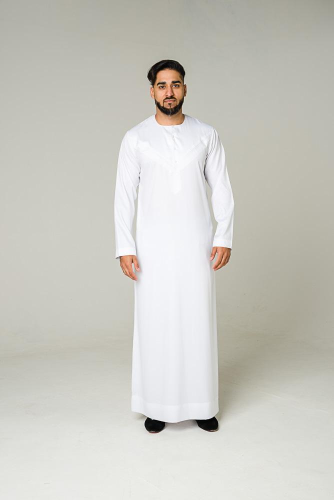 mens jubba traditional white omani