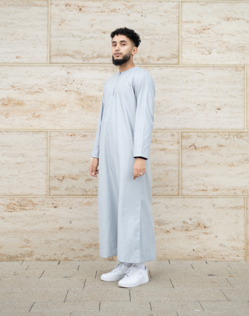 omani Light Grey jubba