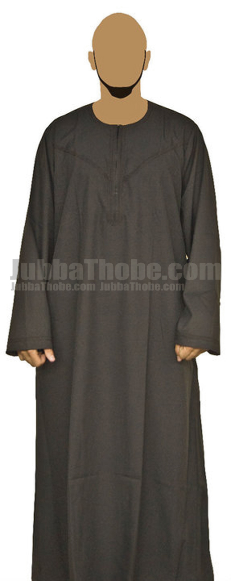 Omani Style Brown Jubba Thobe