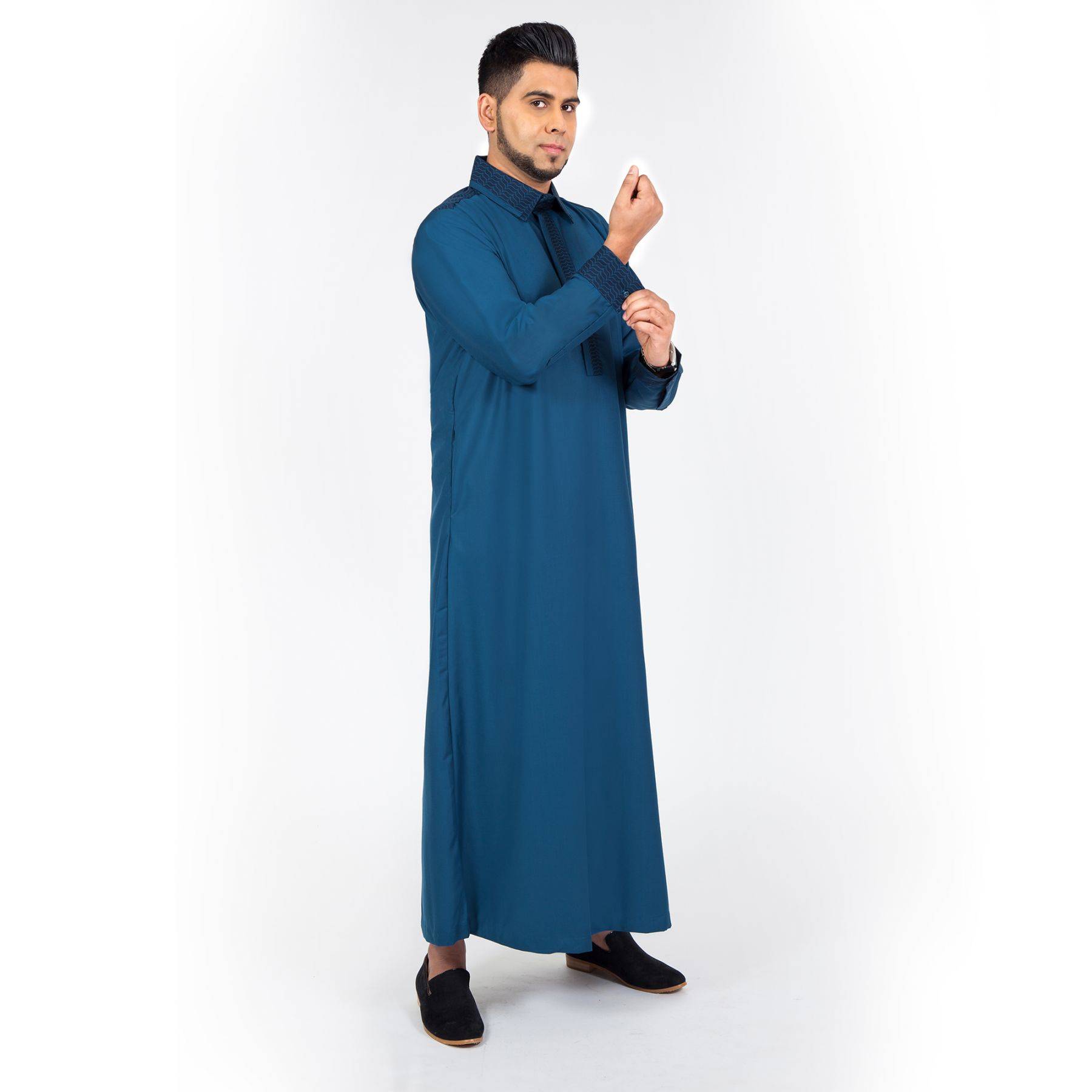 Bahraini Blue Elegant Islamic Jubbah