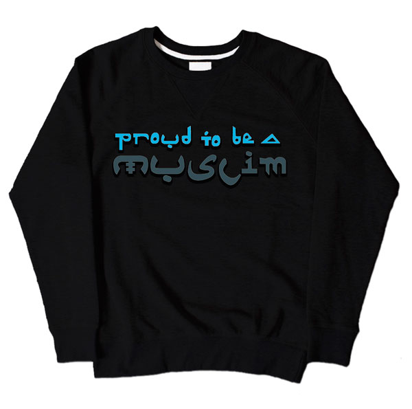 Proud Muslim Graffity Black Sweatshirt