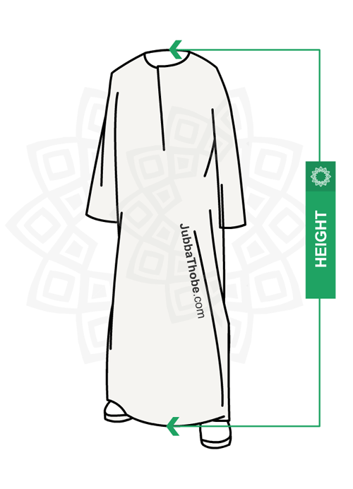 boys jubba thobe size measurement quide