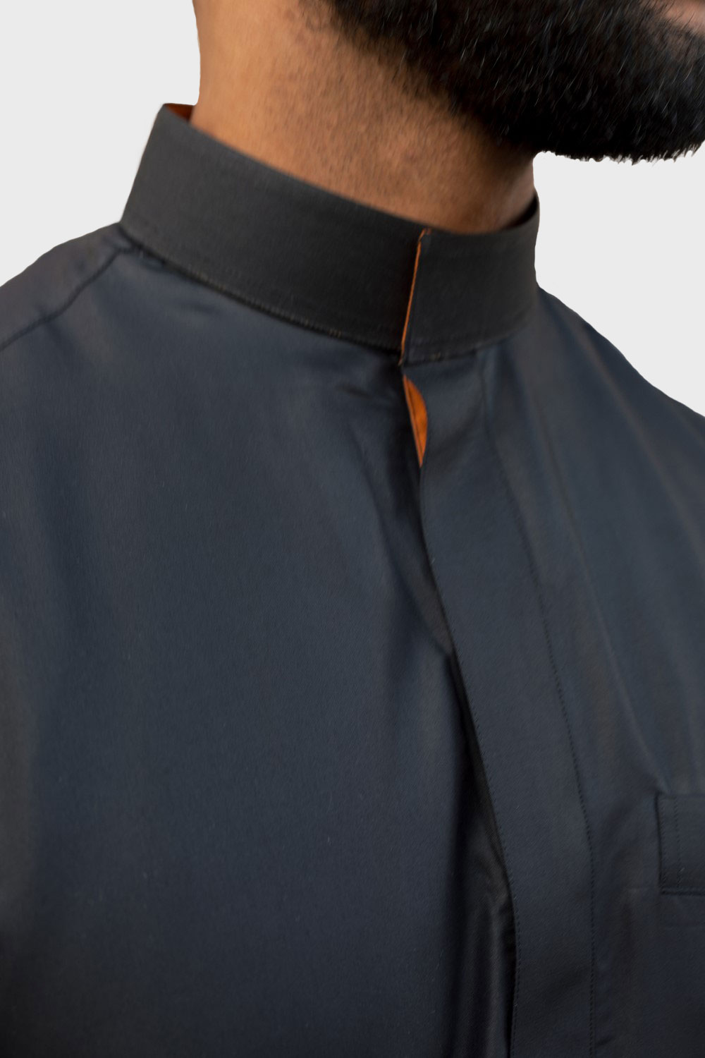 smart black thobe coller