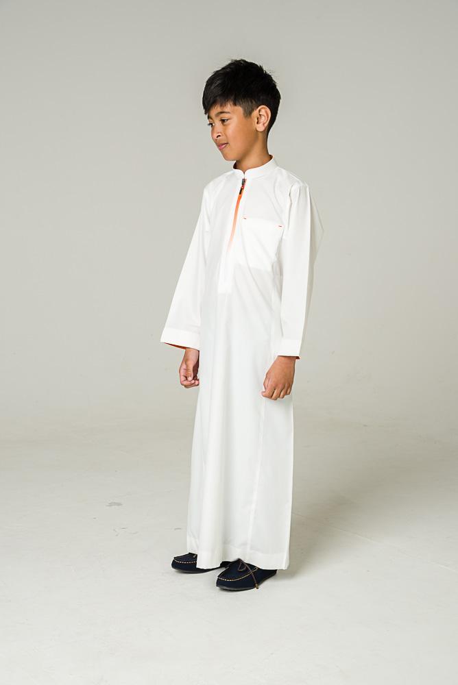 urban kids jubba orange stripe