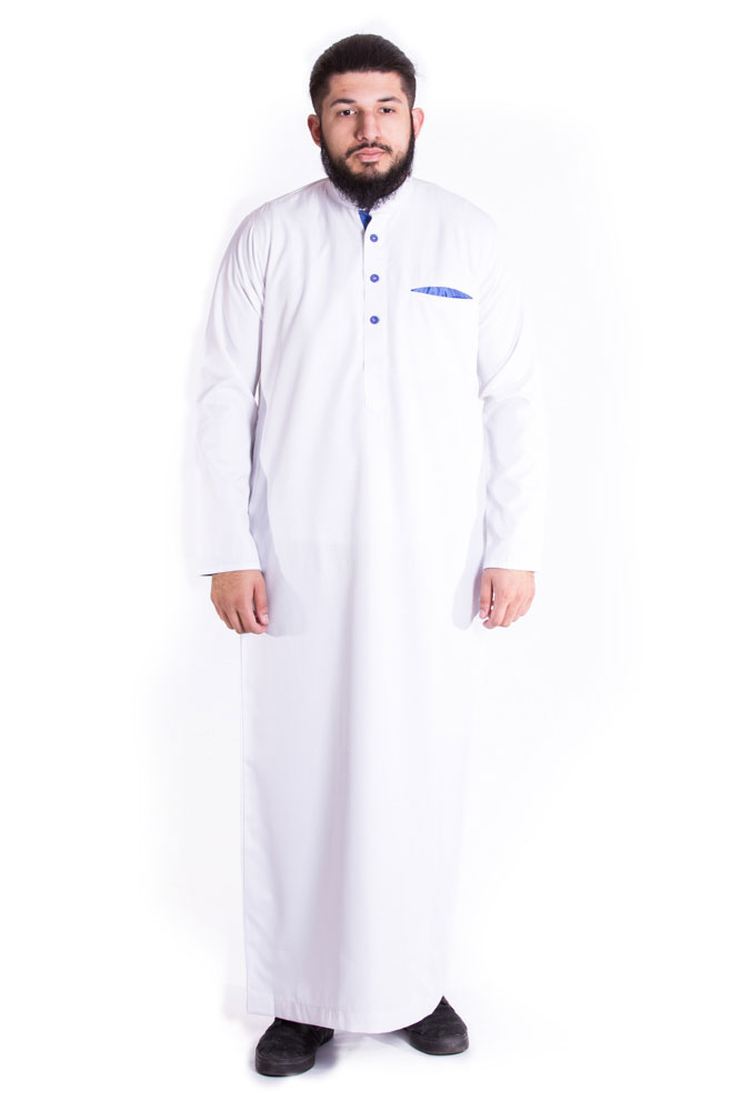 White Simple Stylish Islamic Jubbah