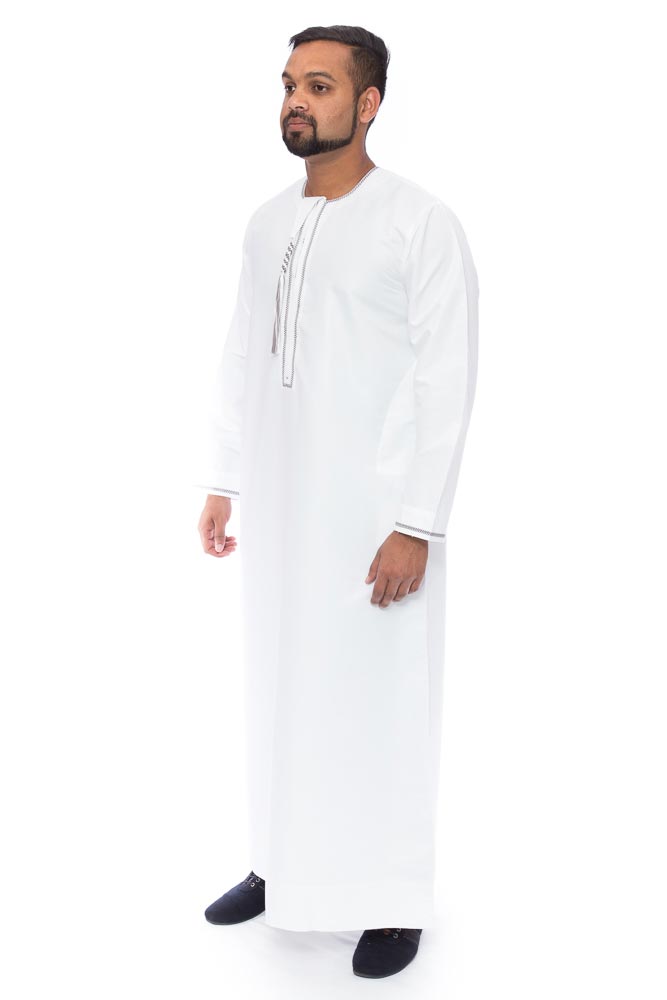 White Omani Qatari Jubba
