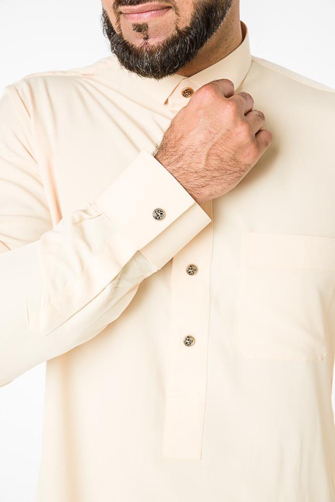 yellow jubba with 5 stud cuff